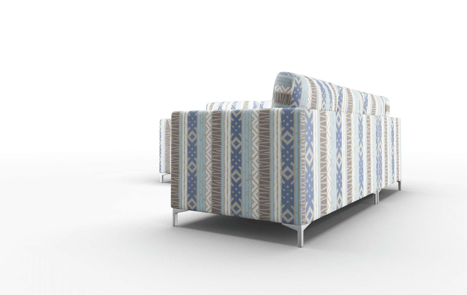 Royal Bodhi Indigo Sectional metal legs 4