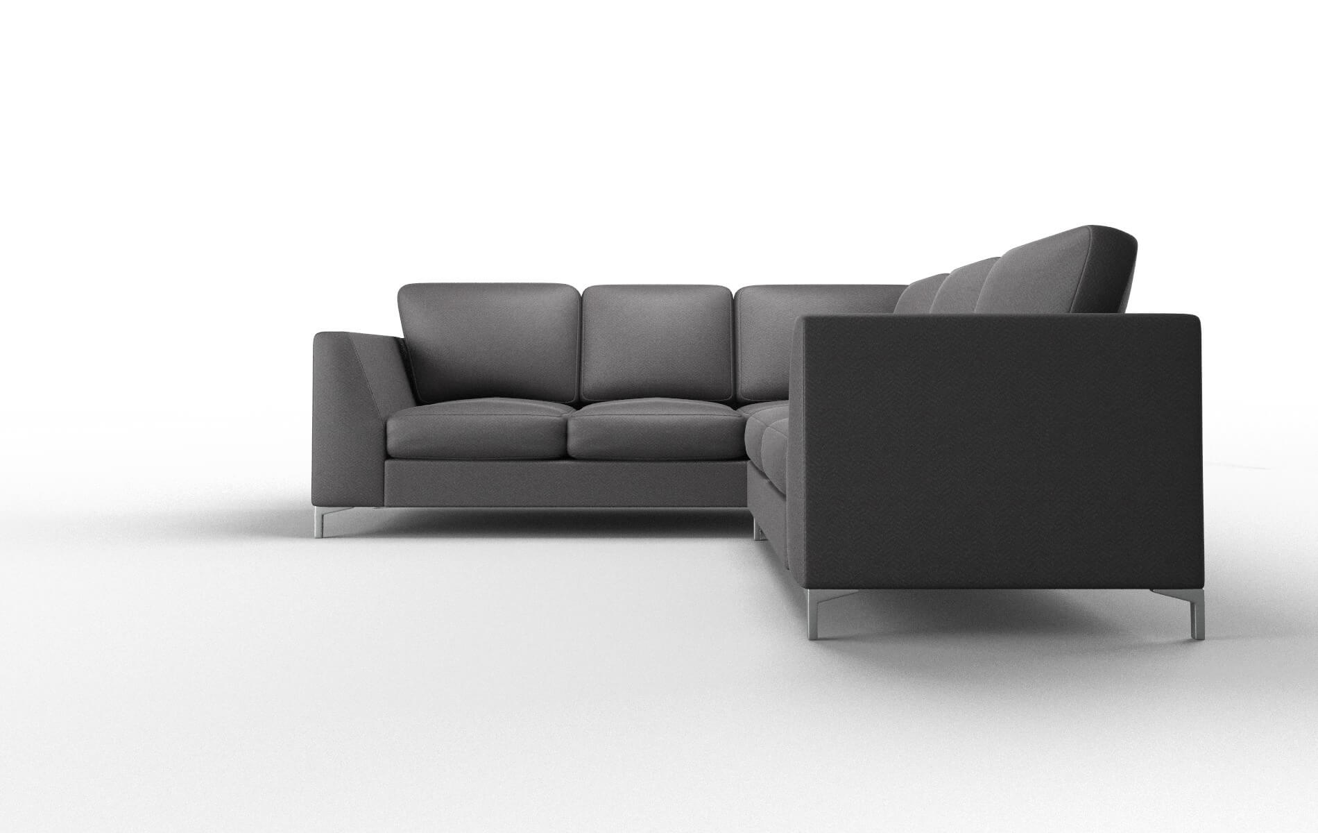Royal Catalina Charcoal Sectional metal legs 5
