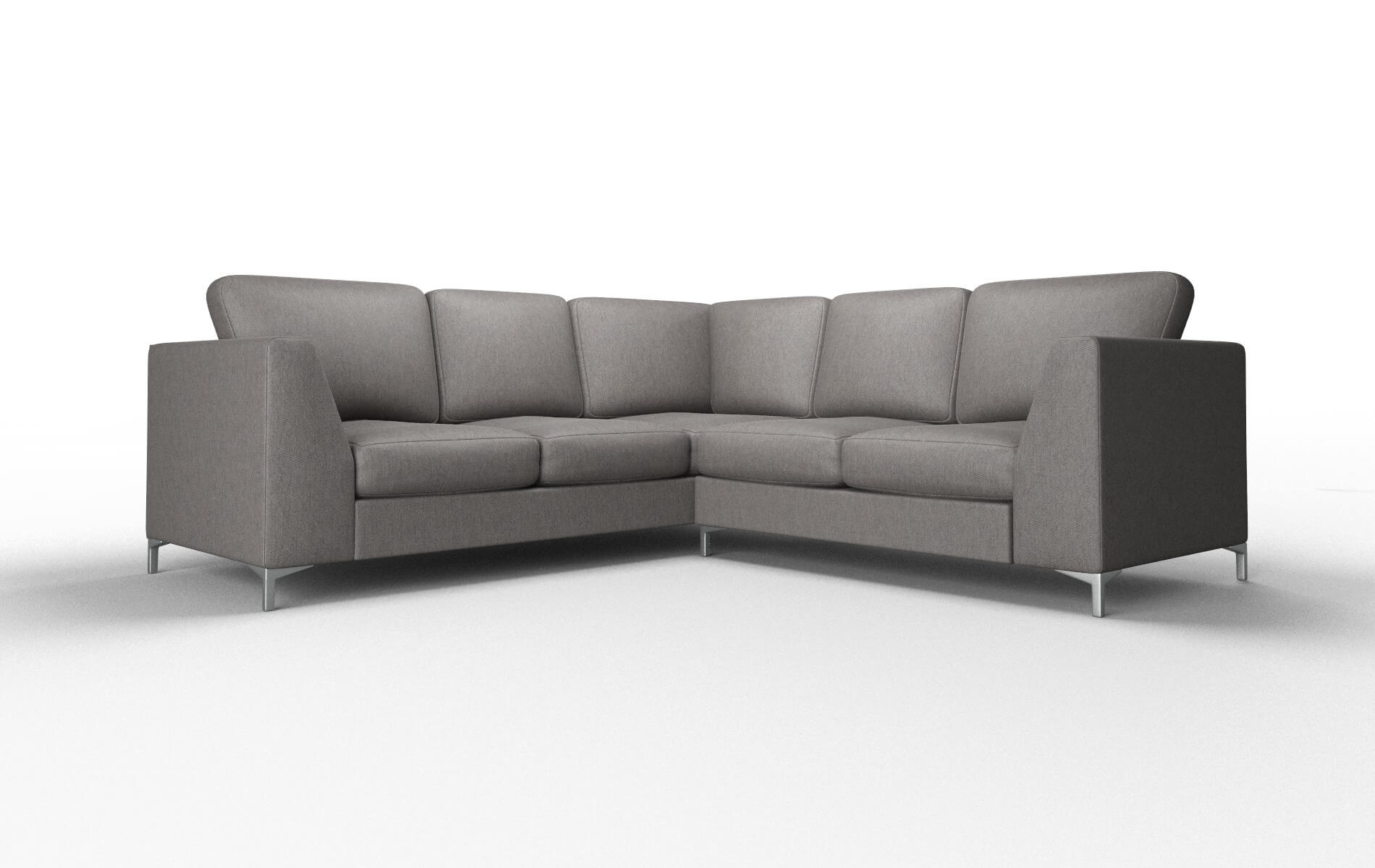 Royal Cosmo Charcoal Sectional metal legs