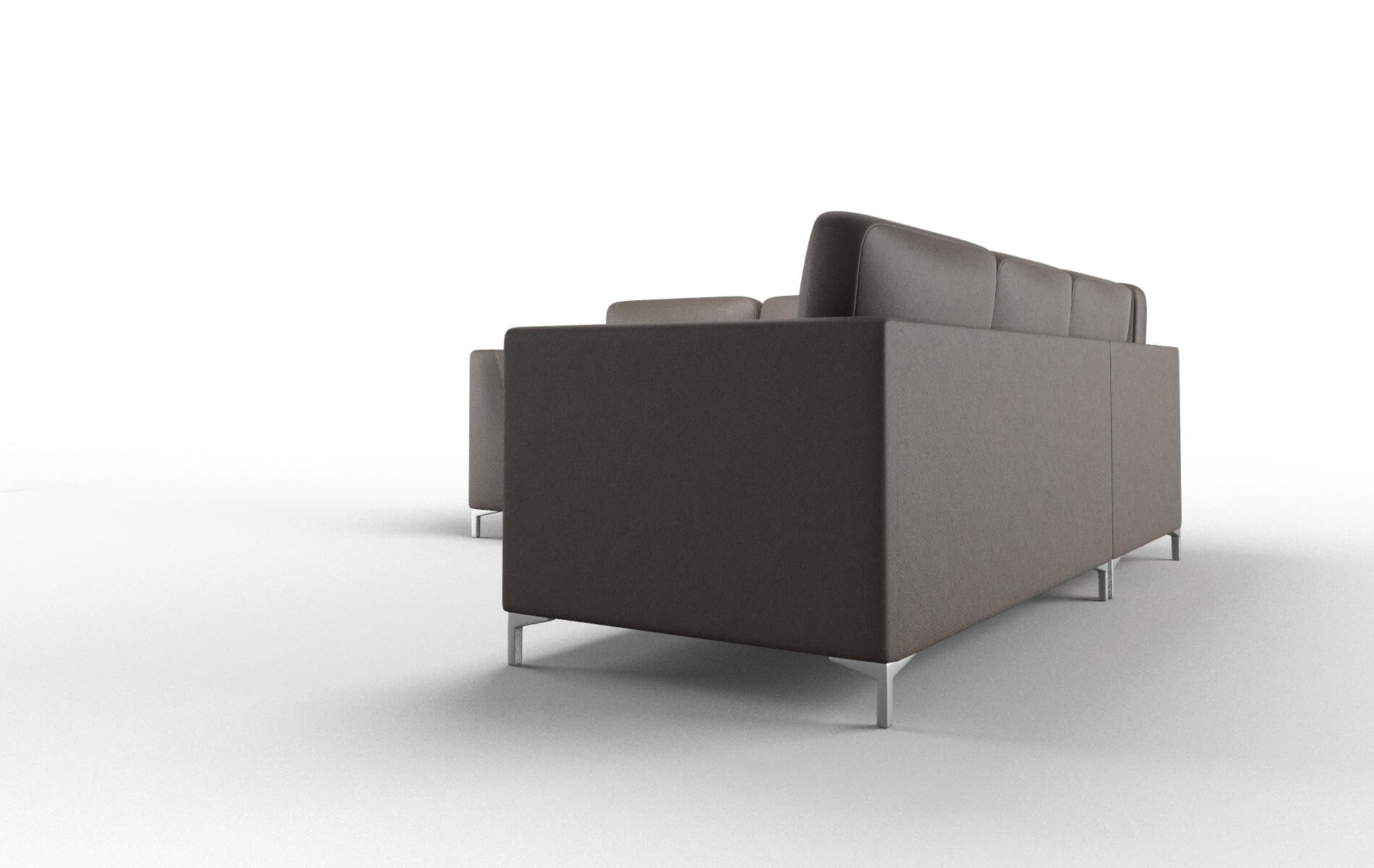 Royal Cosmo Chocolate Sectional metal legs 4