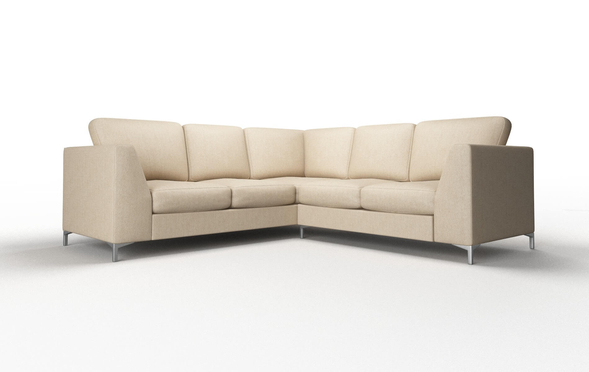 Royal Cosmo Fawn Sectional metal legs