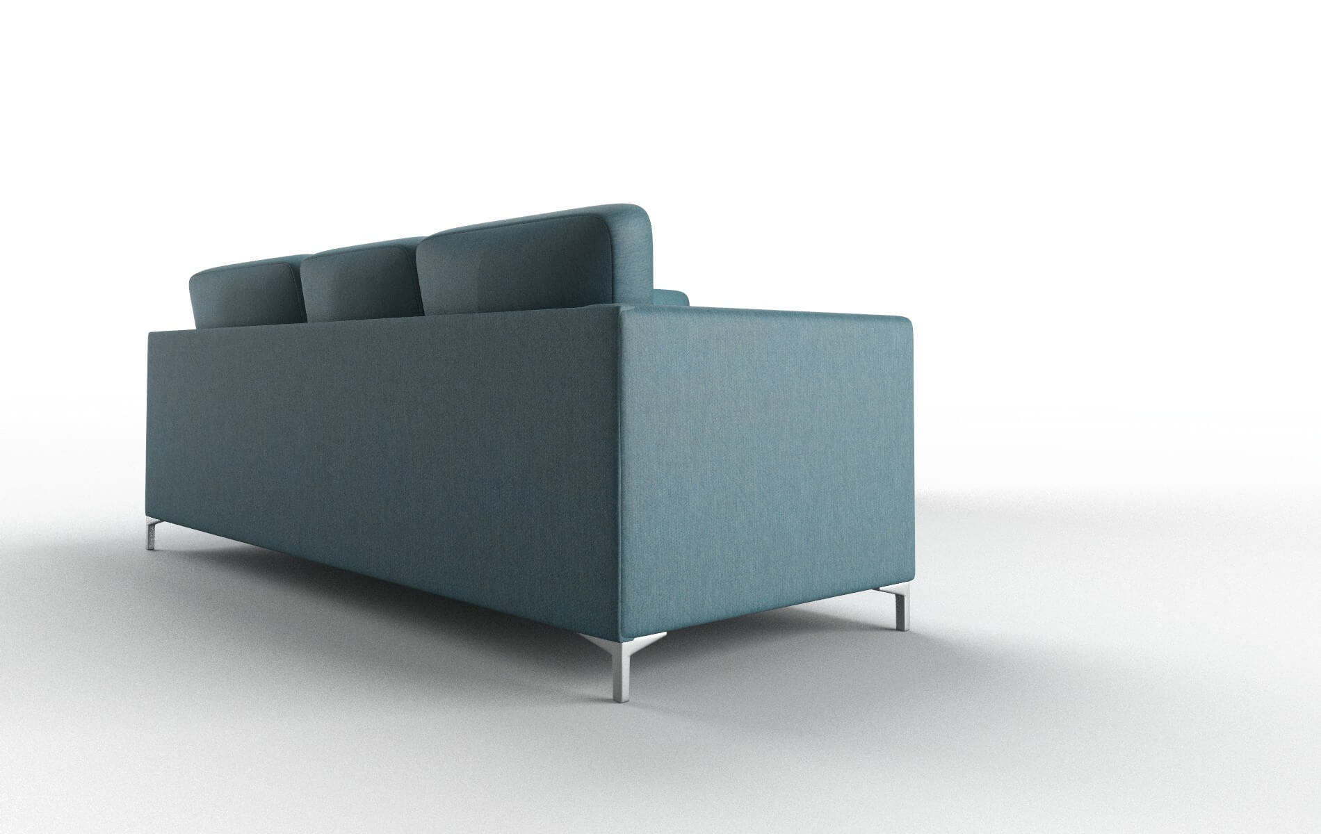 Royal Cosmo Teal Sectional metal legs 3