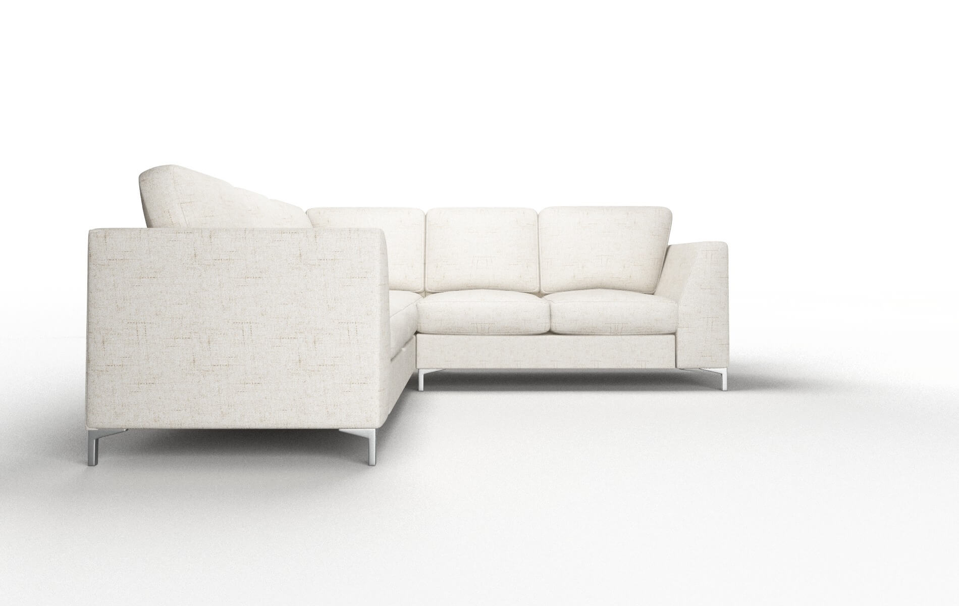 Royal Derby Taupe Sectional metal legs 2