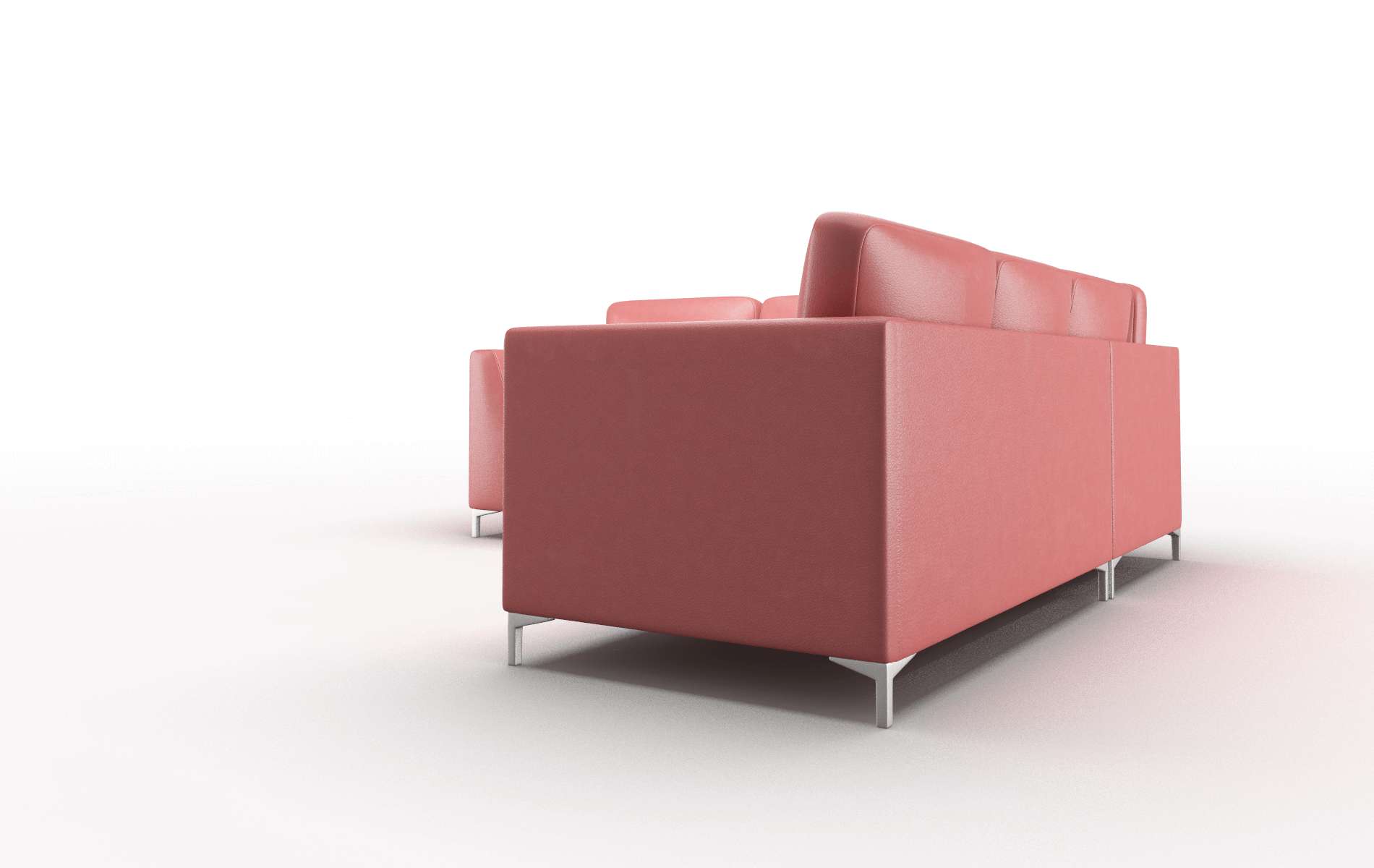 Royal Dillion Cordovan Sectional metal legs 4