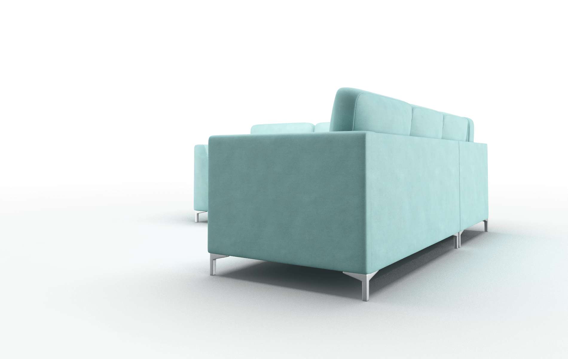 Royal Dream_d French_blue Sectional metal legs 4