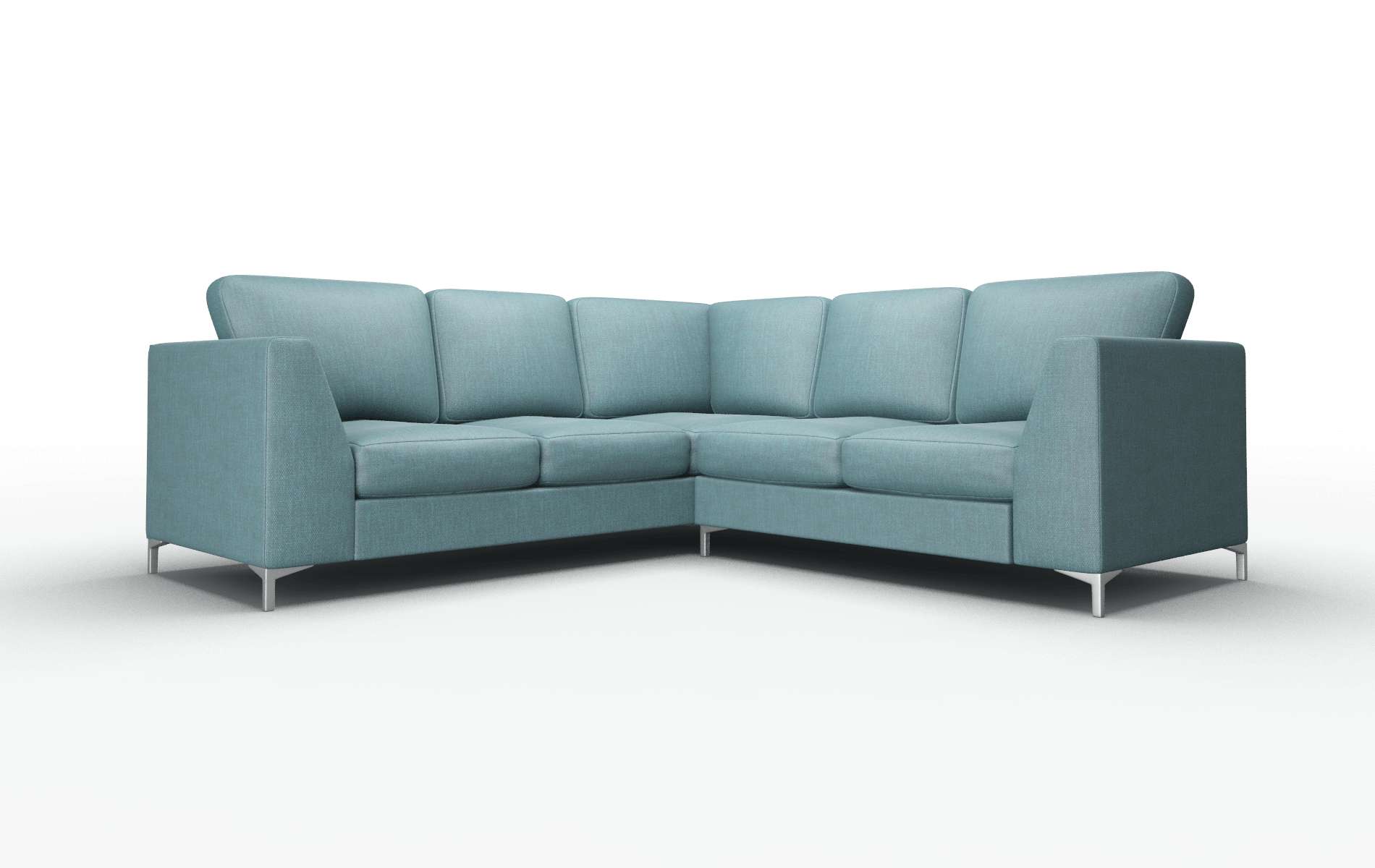 Royal Elliot Teal Sectional metal legs 1