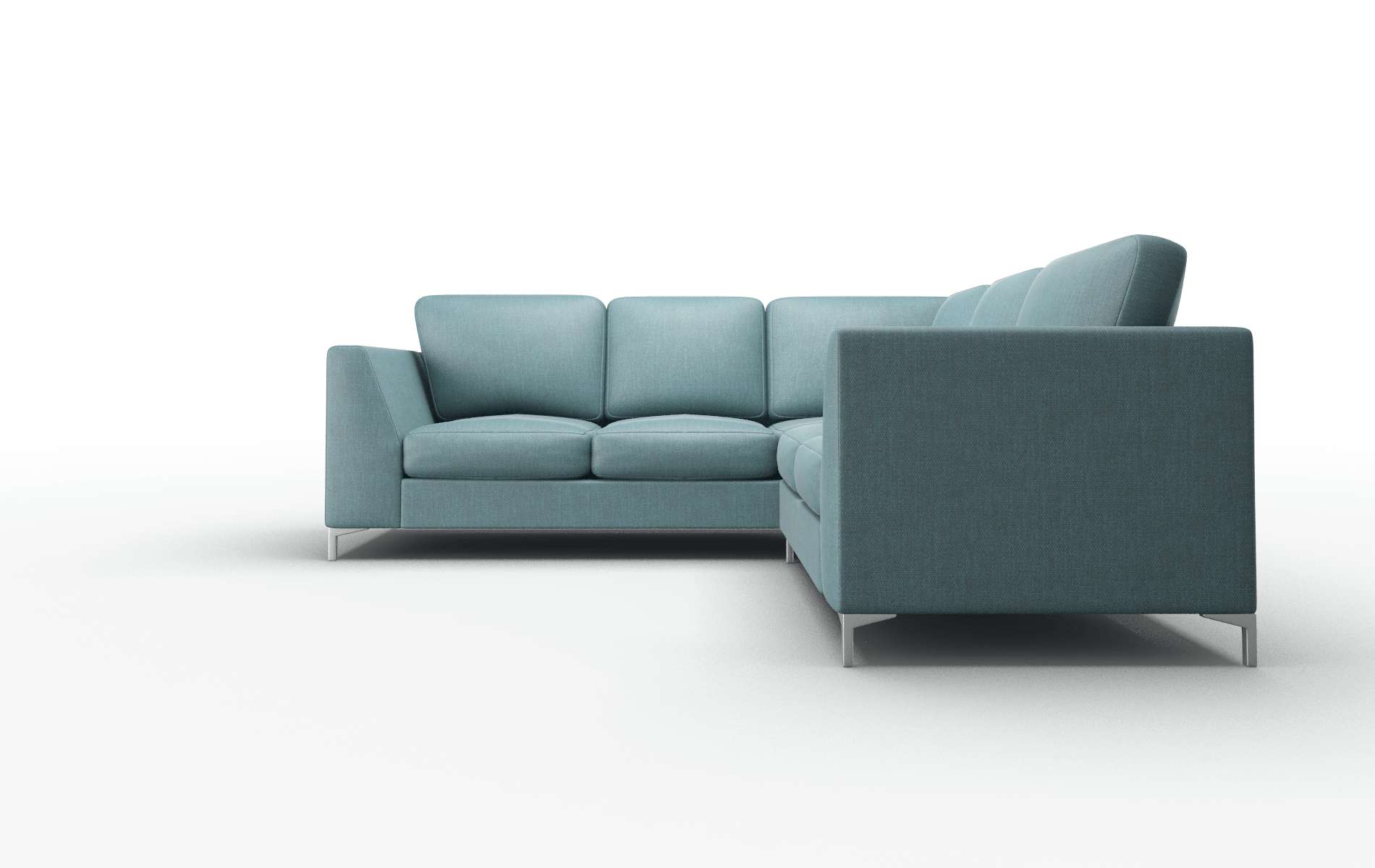 Royal Elliot Teal Sectional metal legs 5