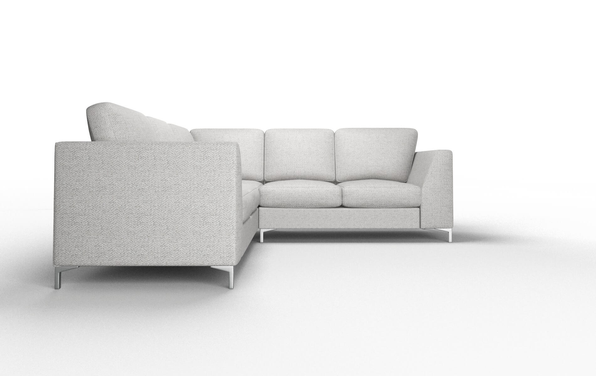 Royal Malibu Dove Sectional metal legs 2