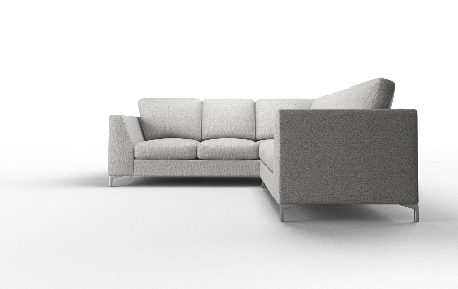 Royal Malibu Dove Sectional metal legs 5