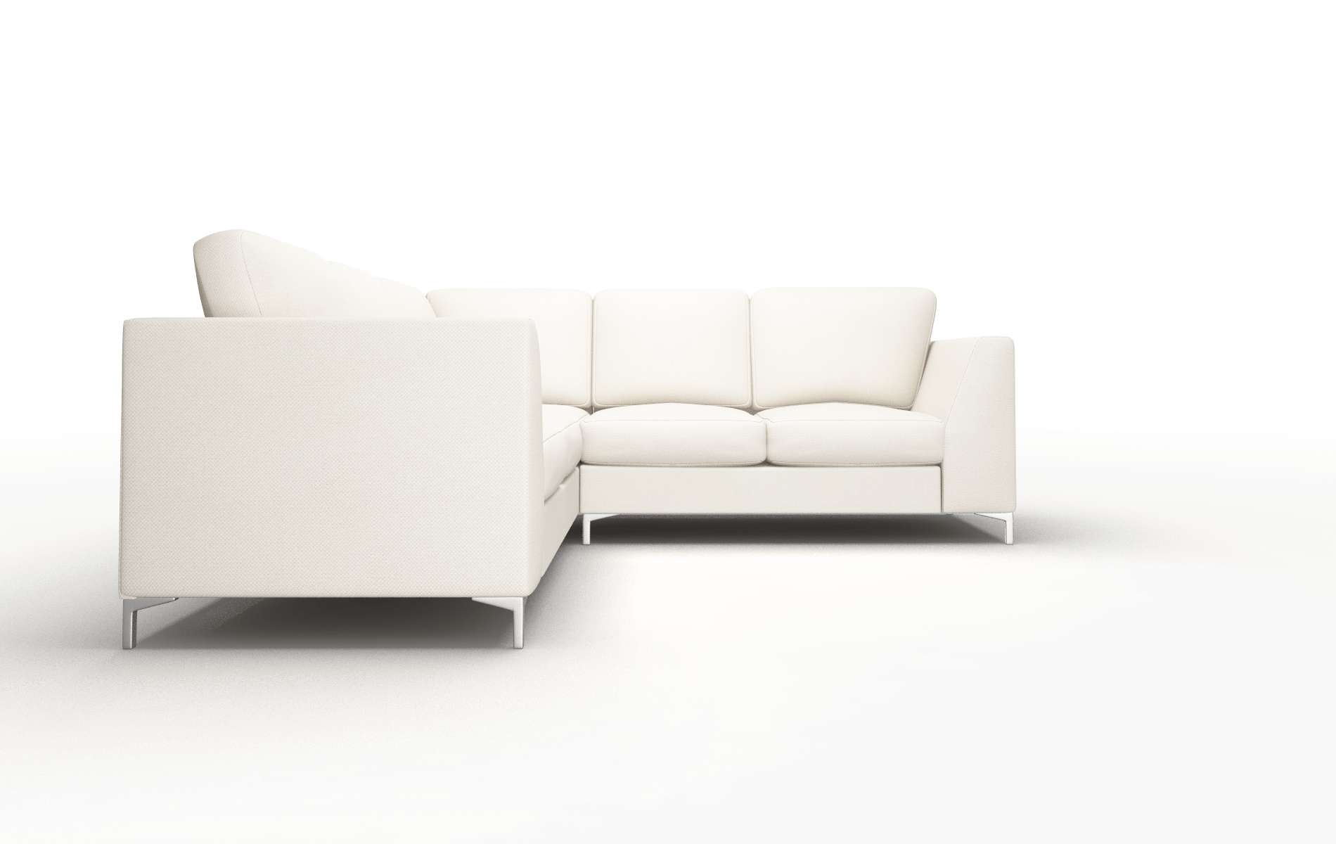 Royal Malibu Linen Sectional metal legs 2