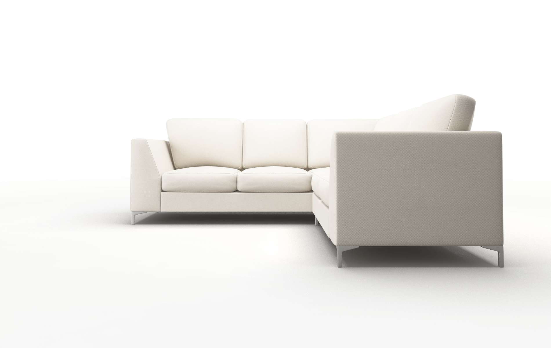 Royal Malibu Linen Sectional metal legs 5