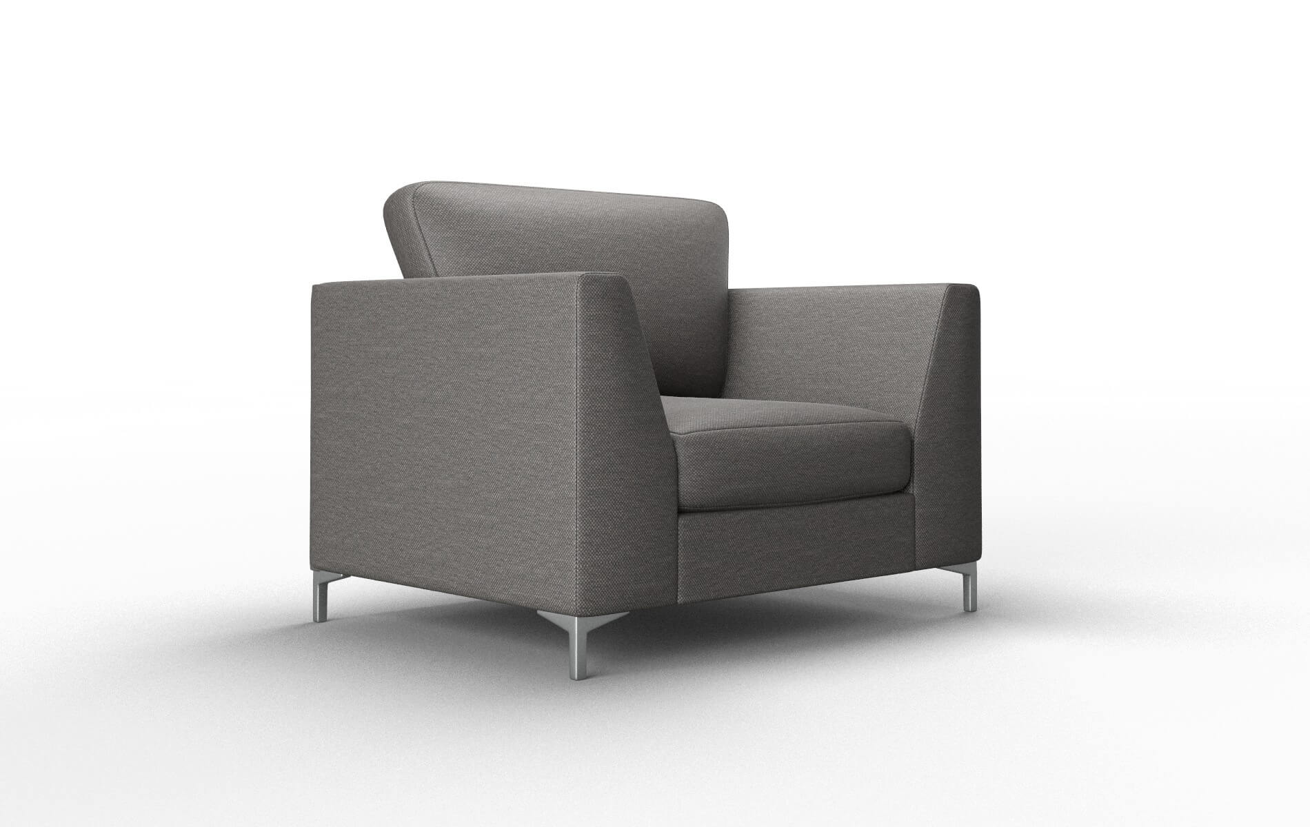 Royal Oscar Grey Chair metal legs 2