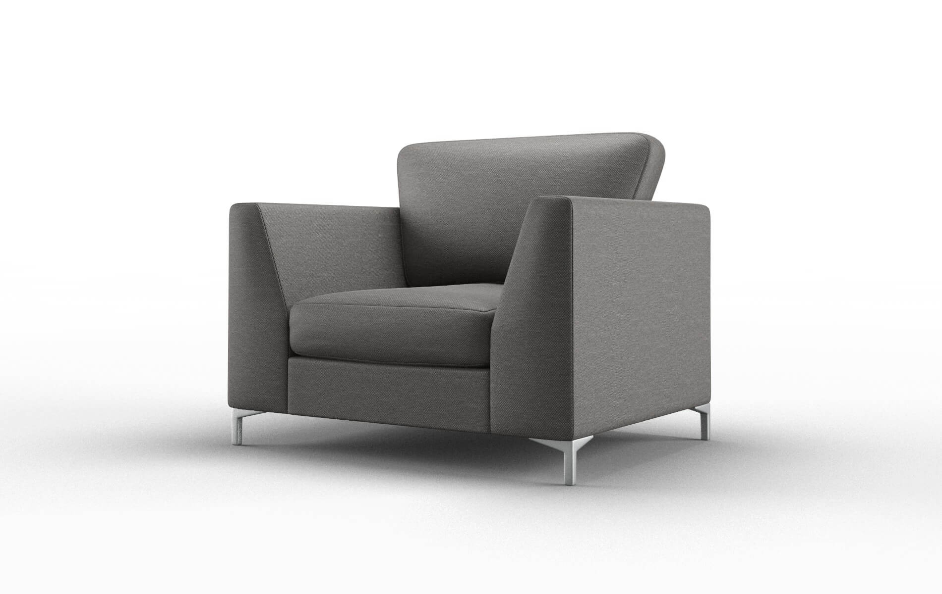 Royal Oscar Grey Chair metal legs 4