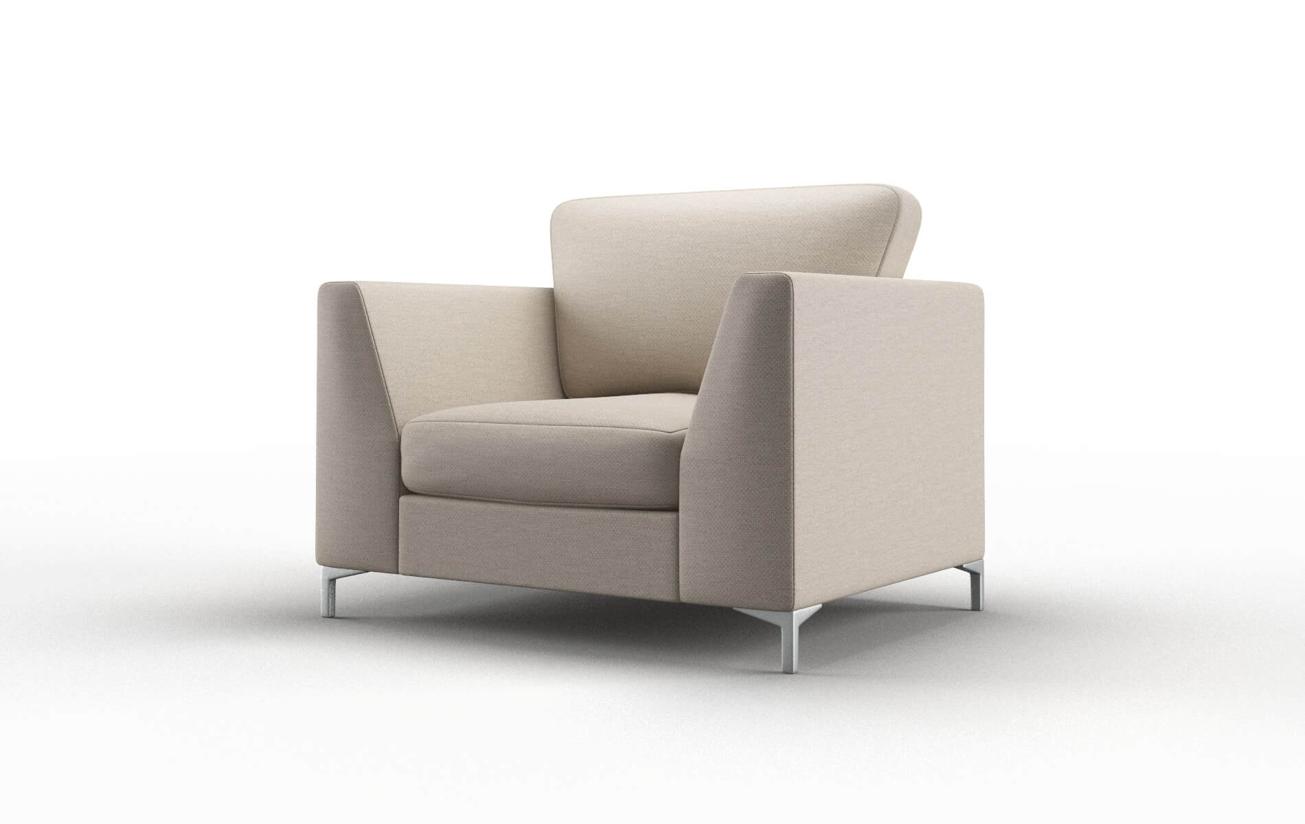 Royal Oscar Linen Chair metal legs 4