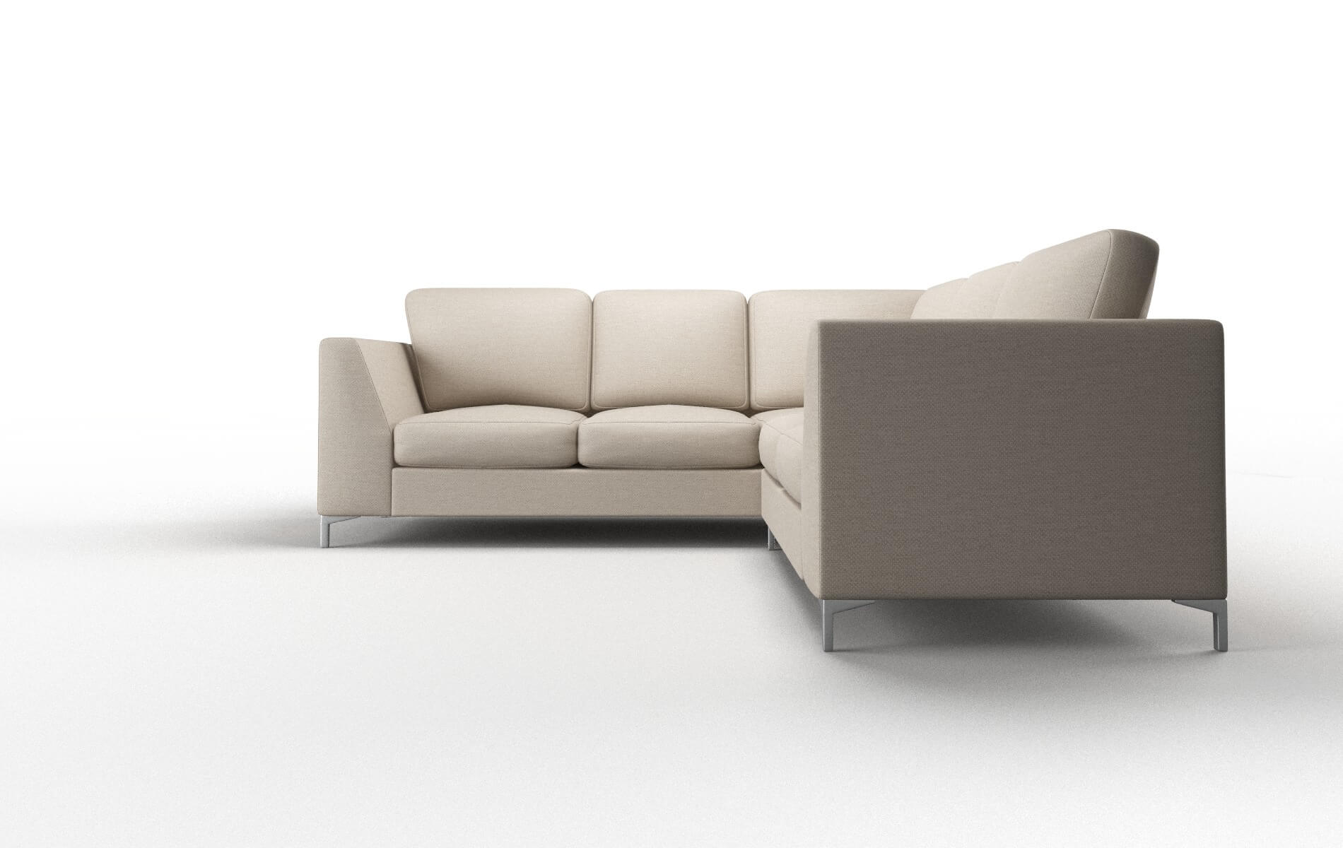 Royal Oscar Linen Sectional metal legs 5