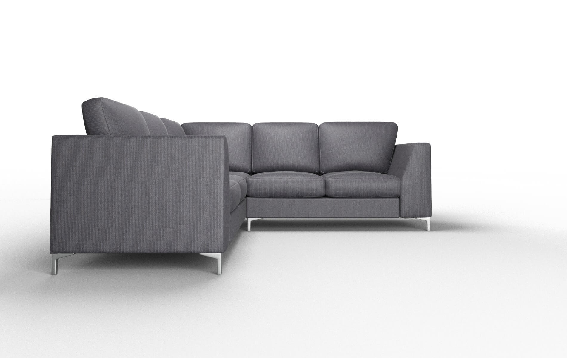 Royal Parker Charcoal Sectional metal legs 2