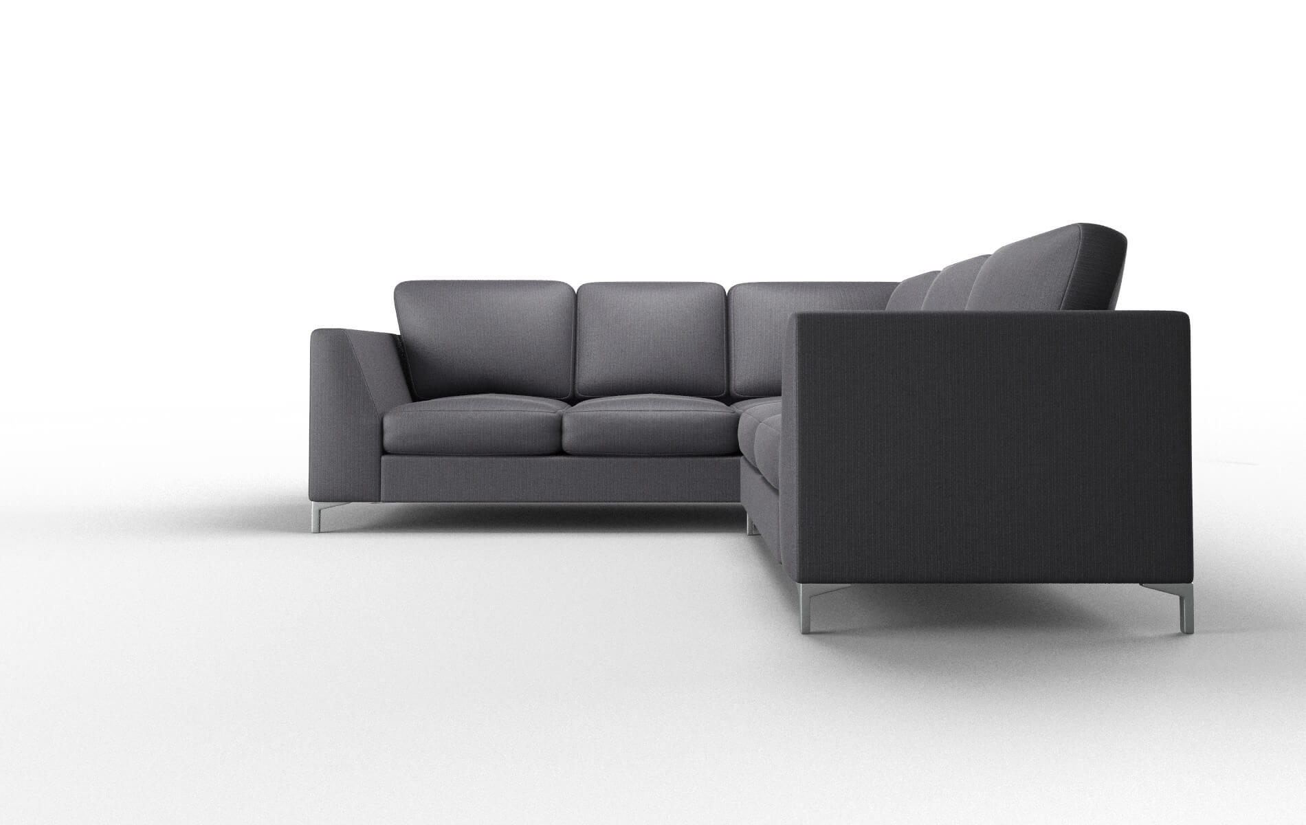 Royal Parker Charcoal Sectional metal legs 5