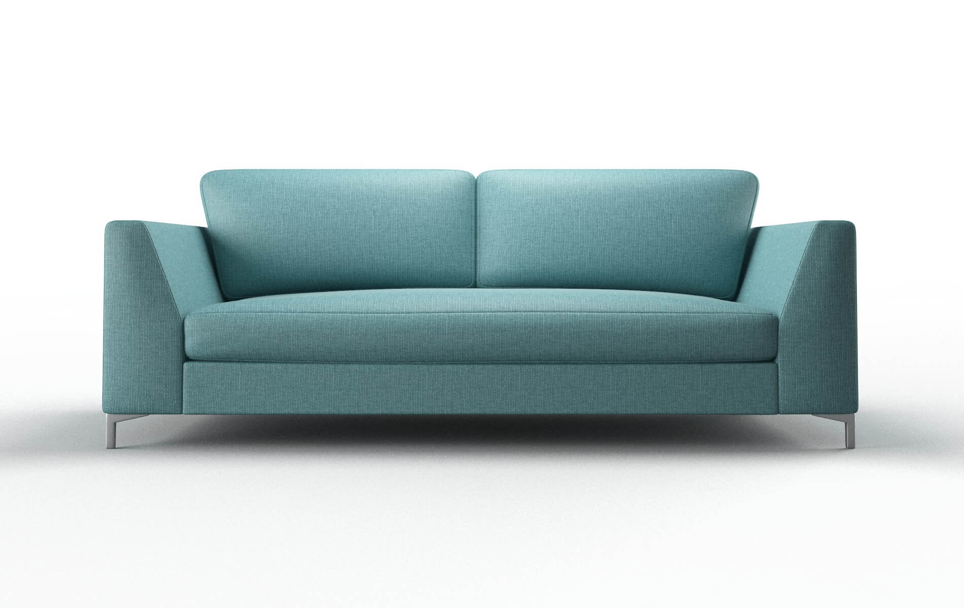 Royal Parker Turquoise Sofa metal legs 1