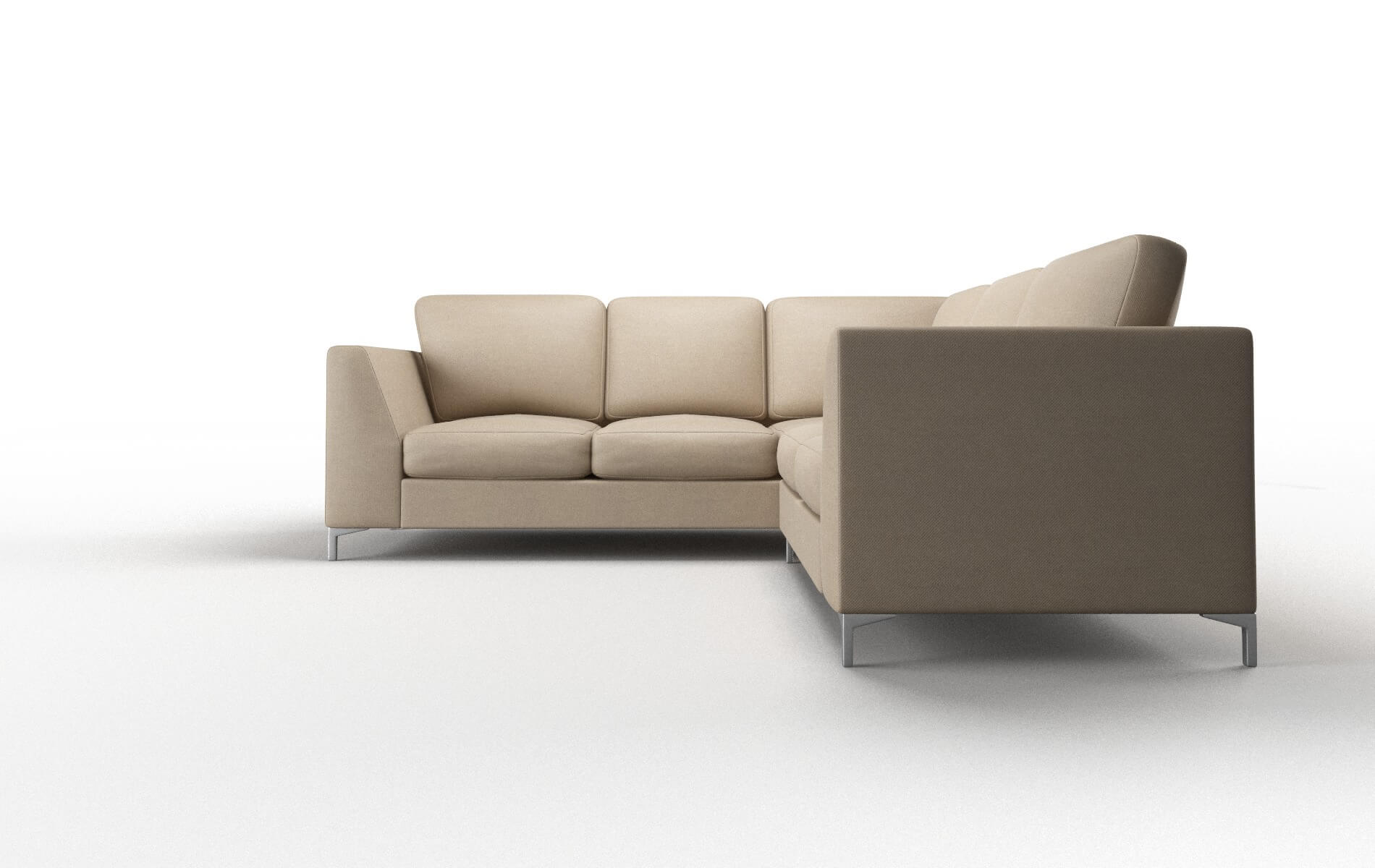 Royal Rocket Cappuccino Sectional metal legs 5