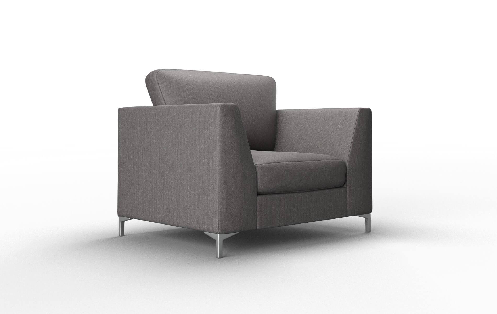 Royal Sasha Grey Chair metal legs 2