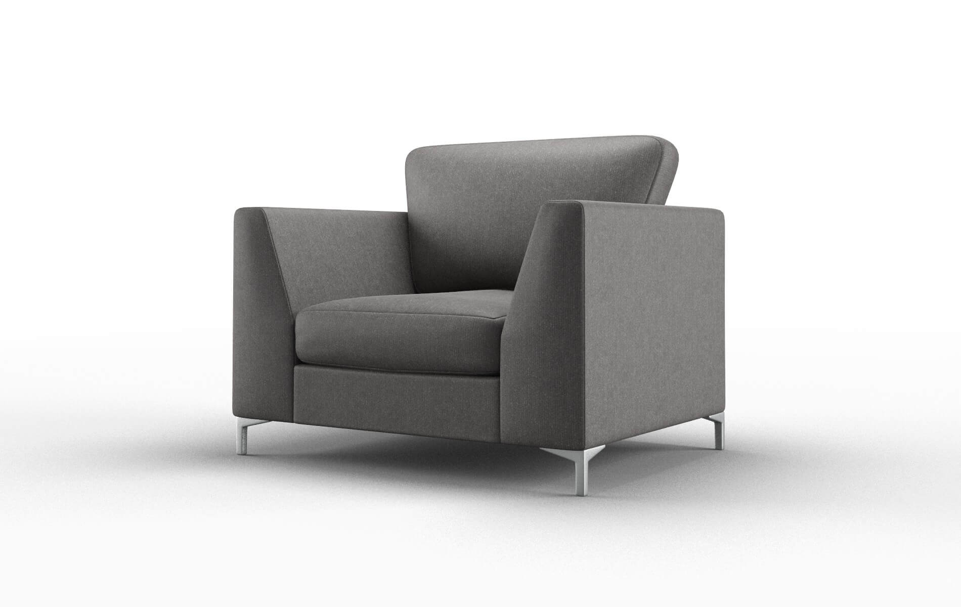 Royal Sasha Grey Chair metal legs 4