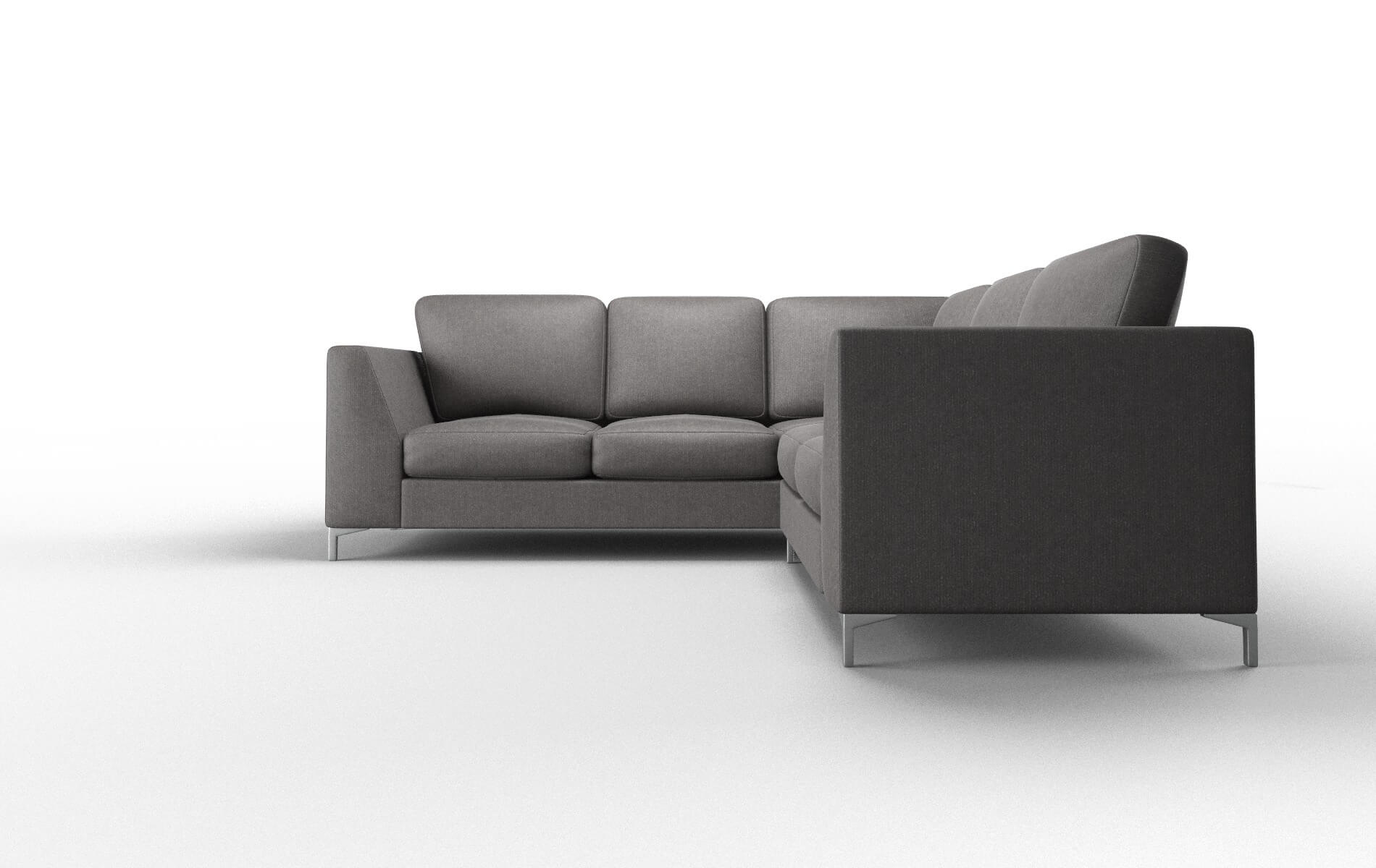 Royal Sasha Grey Sectional metal legs 5