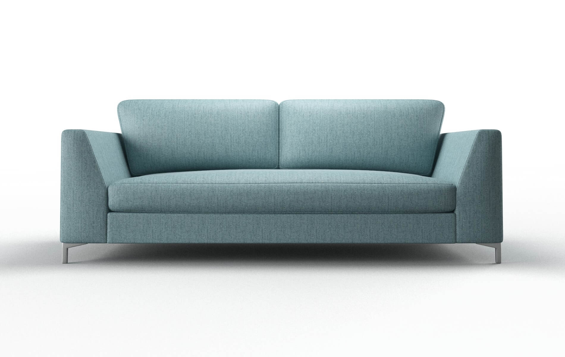 Royal Sasha Teal Sofa metal legs 1