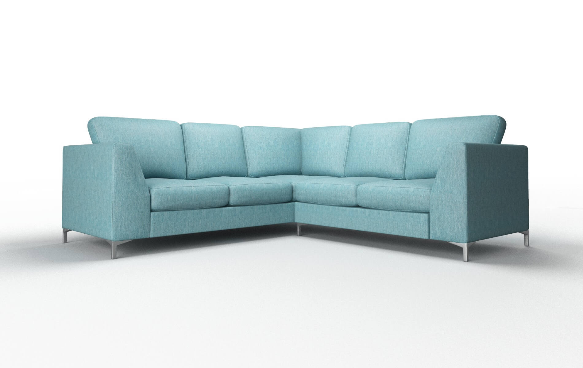Royal Sorrento Denim Sectional metal legs 1