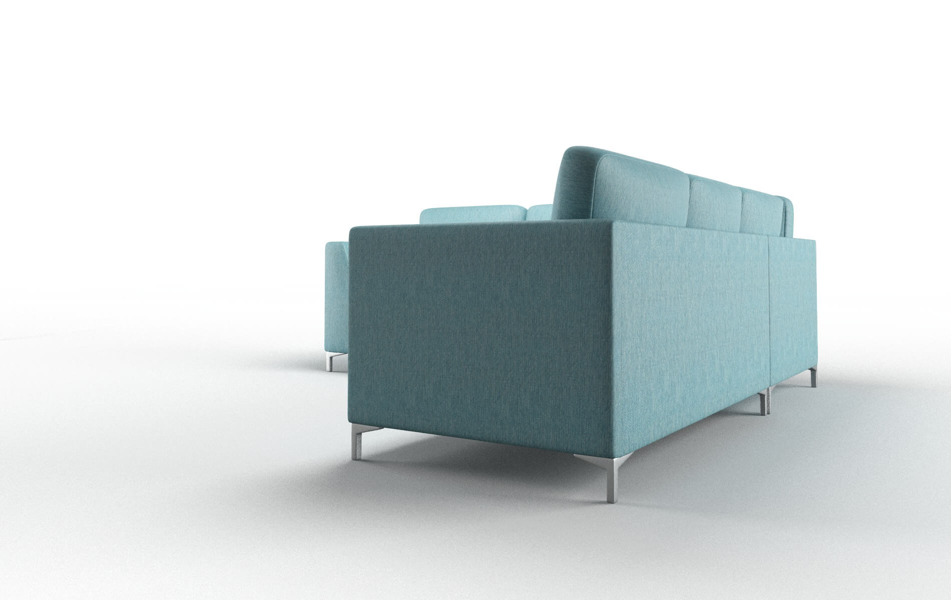 Royal Sorrento Denim Sectional metal legs 4