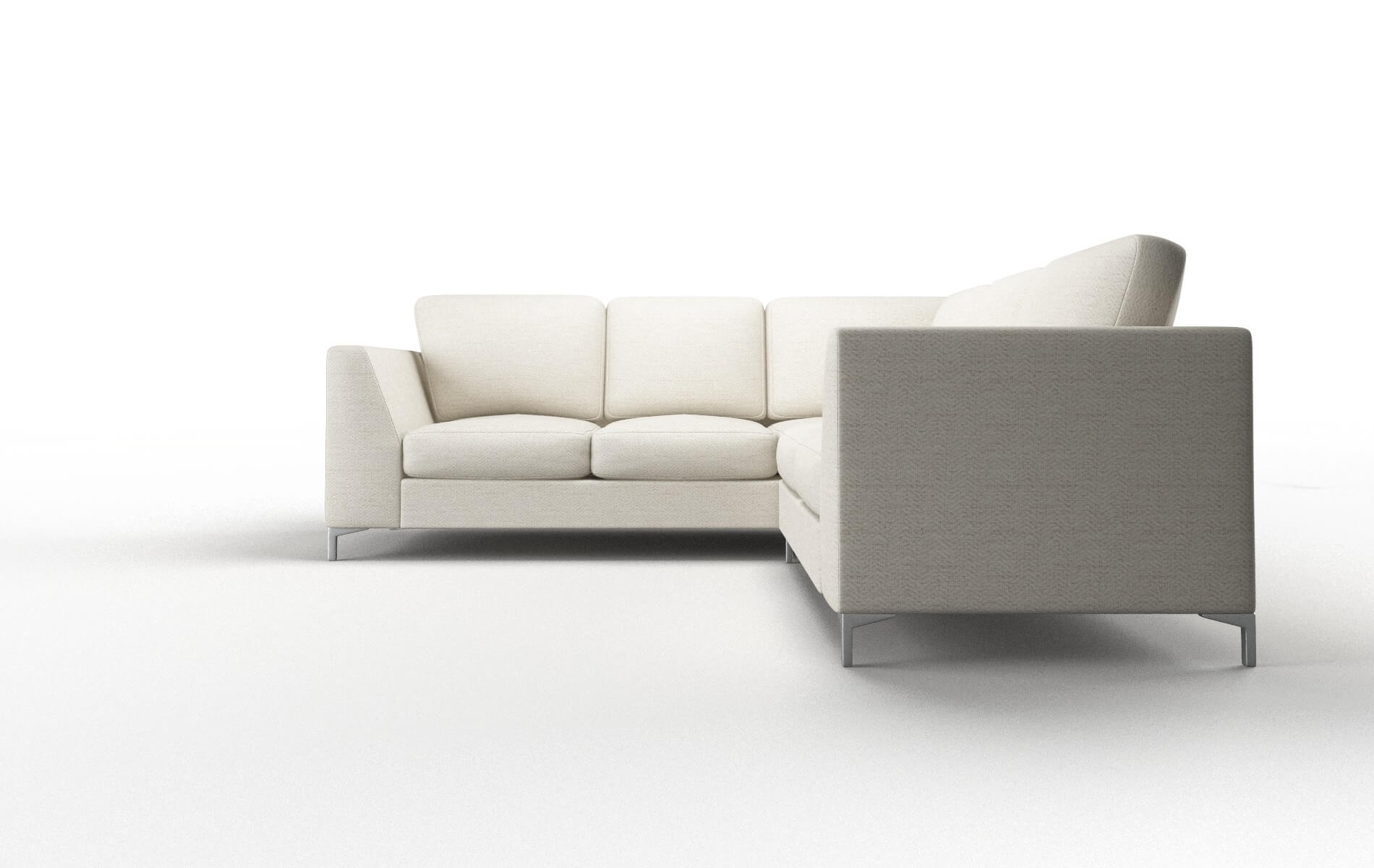 Royal Venus Cream Sectional metal legs 5