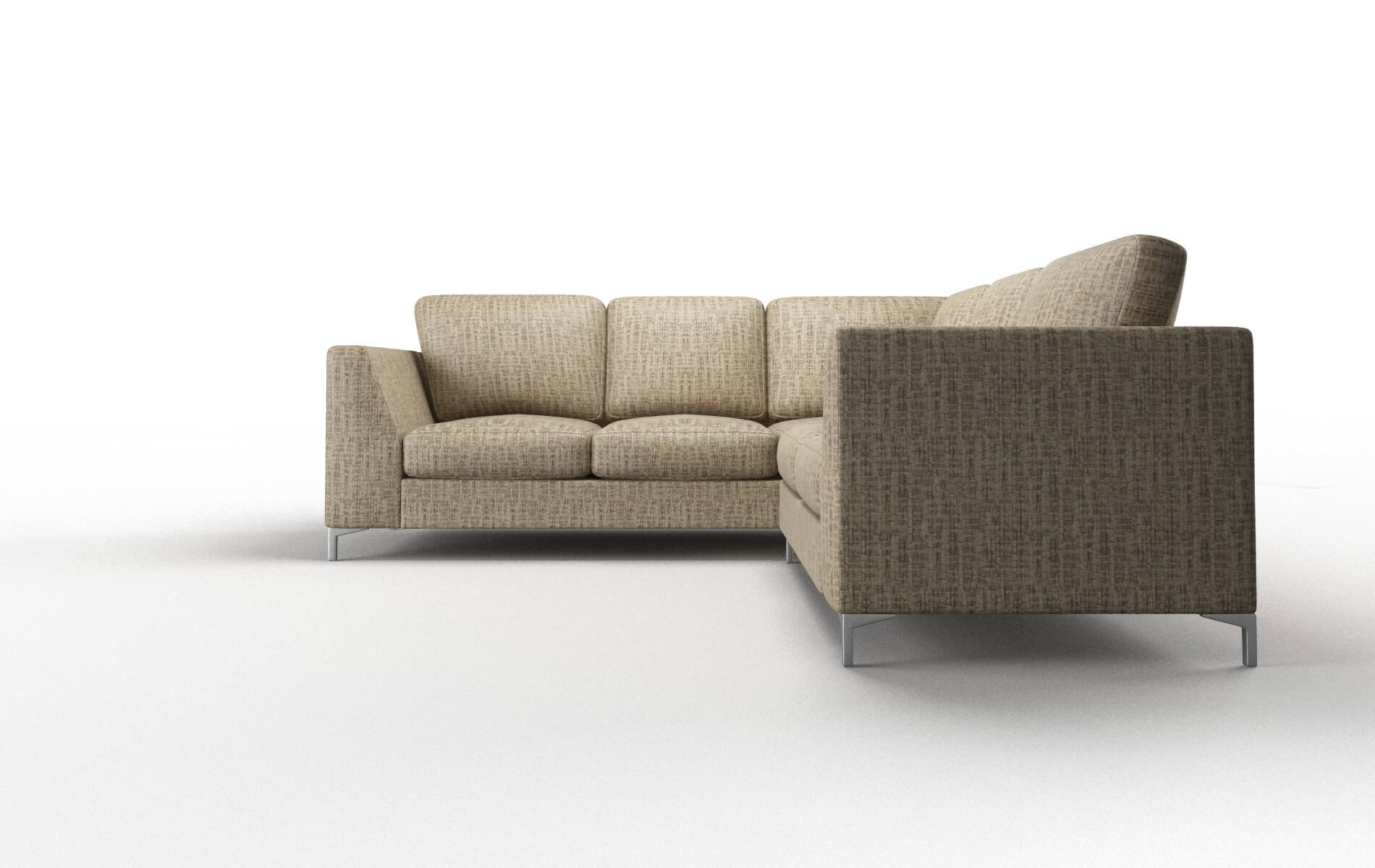 Royal Venus Mocha Sectional metal legs 5