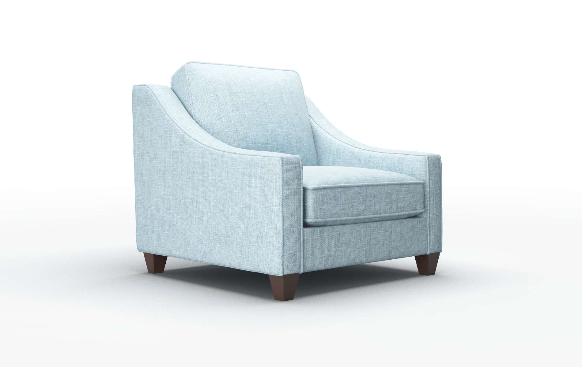 Sanda Atlas Turquoise Chair espresso legs 2