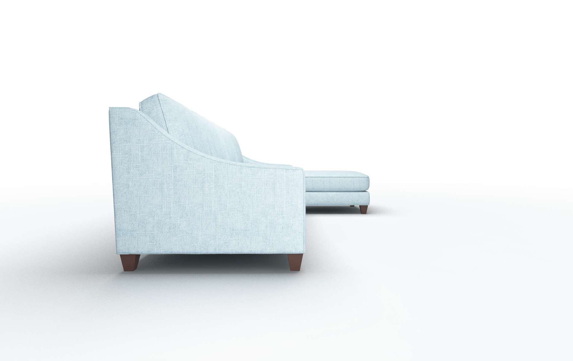 Sanda Atlas Turquoise Panel espresso legs 3