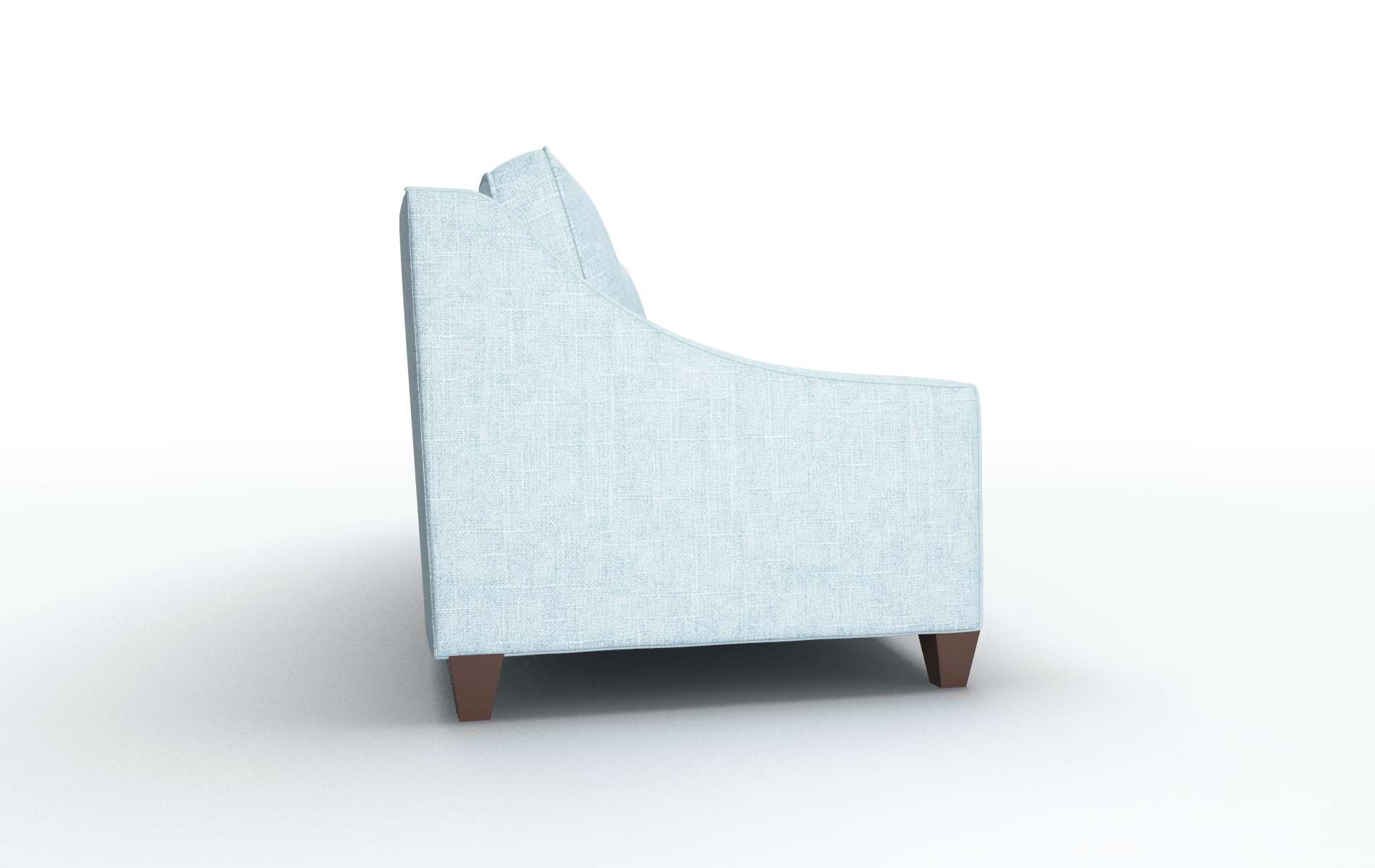 Sanda Atlas Turquoise Sofa espresso legs 3