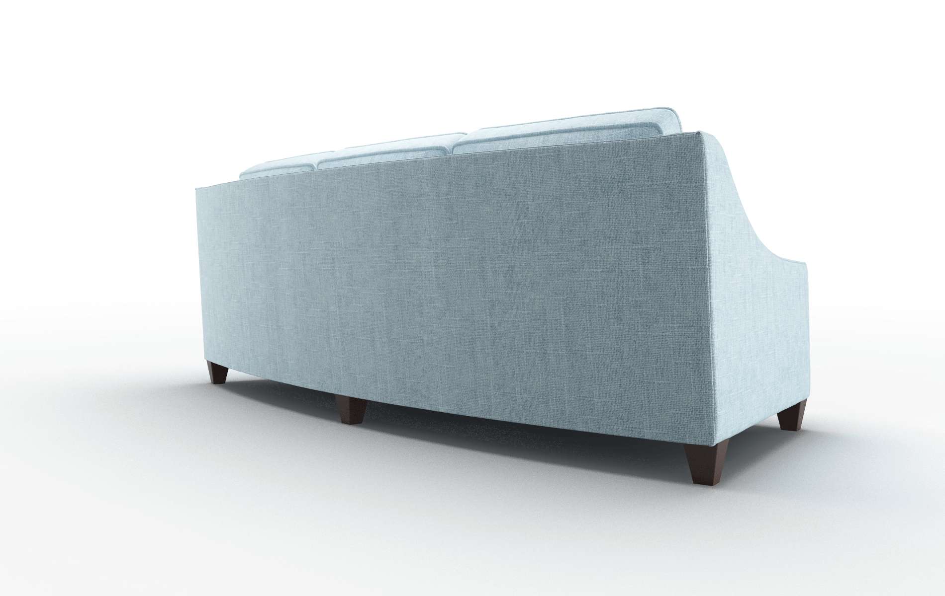 Sanda Atlas Turquoise Sofa espresso legs 5
