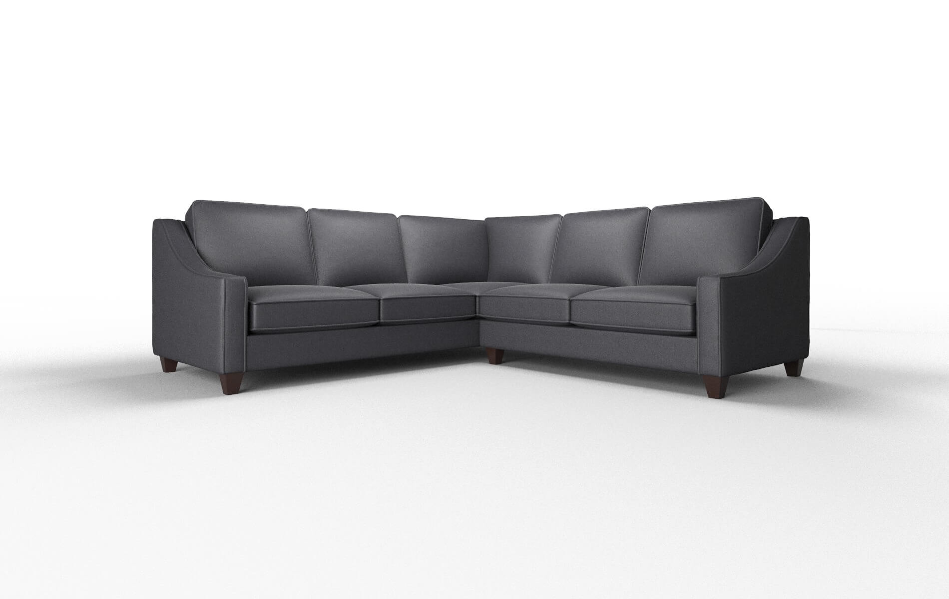 Sanda Atlas_plz Navy Sectional espresso legs 1