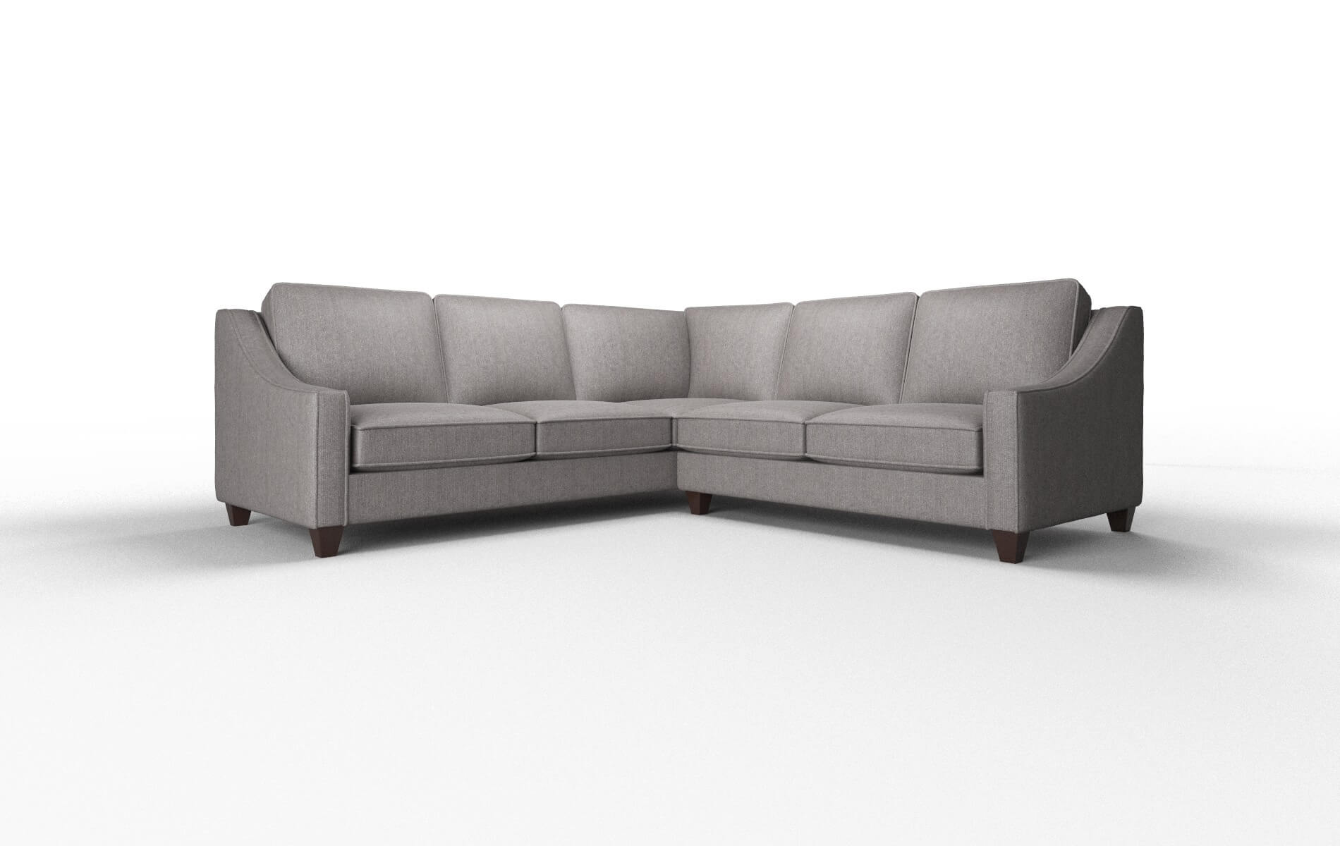 Sanda Atlas_plz Silver Sectional espresso legs 1