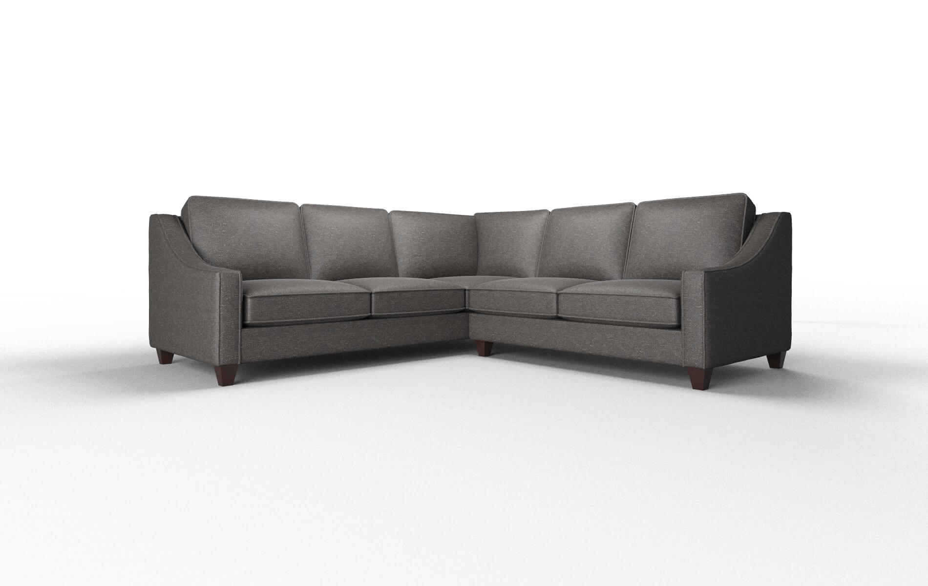 Sanda Avenger denim Sectional Espresso Legs  1