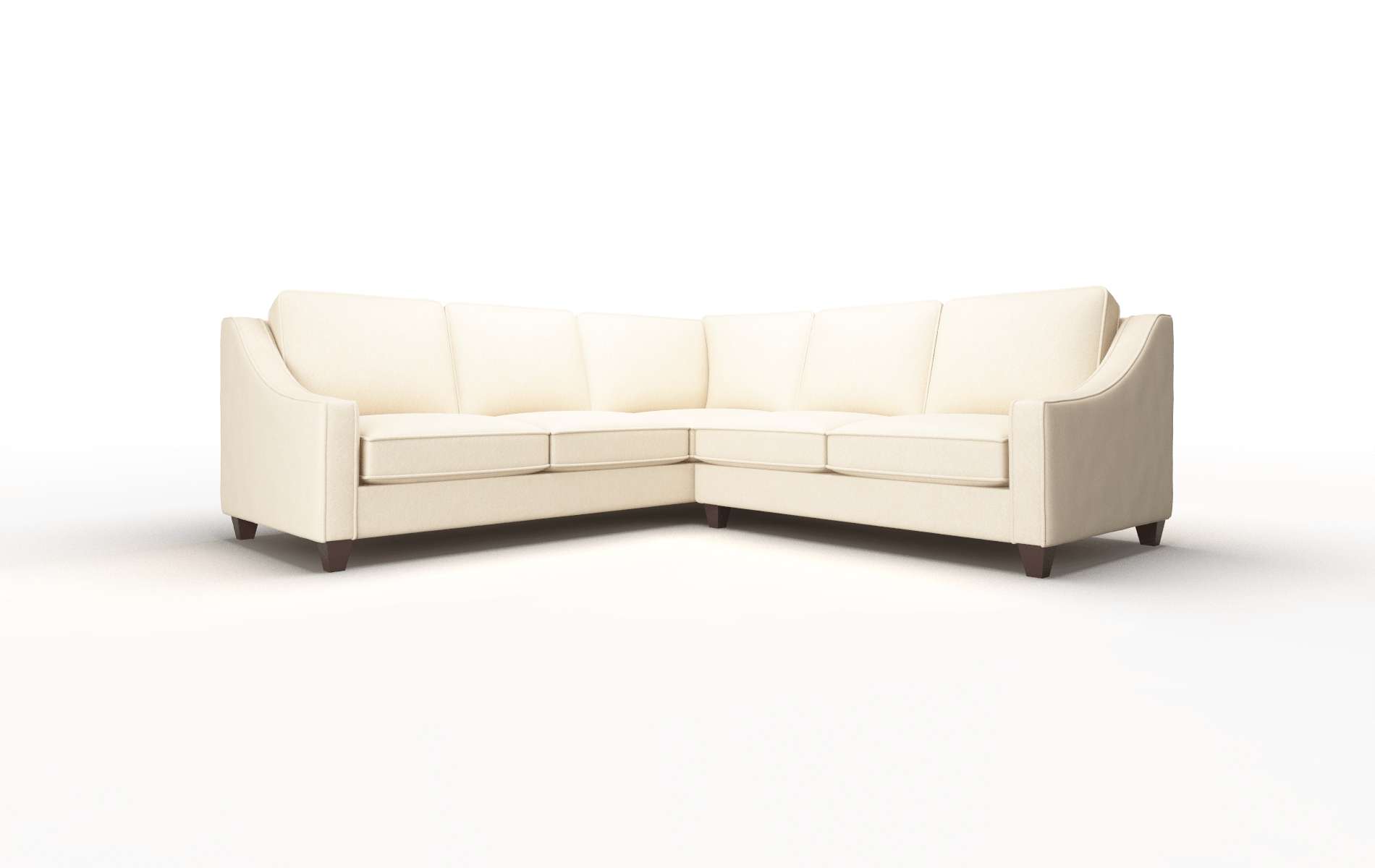 Sanda Bella Buckwheat Sectional espresso legs 1