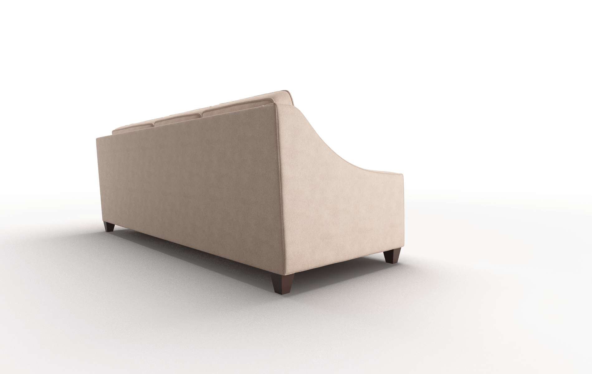 Sanda Bella Cocoa Sectional espresso legs 3
