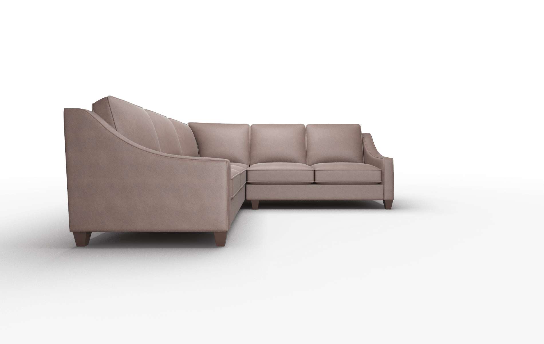 Sanda Bella Espresso Sectional espresso legs 2
