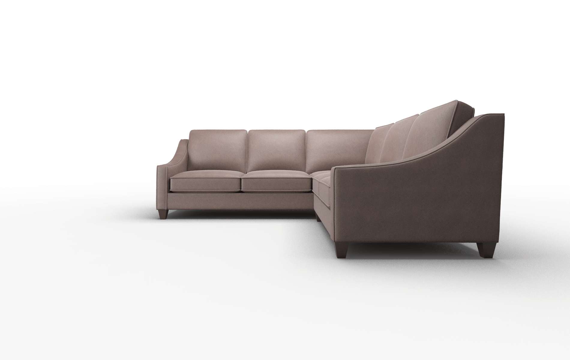 Sanda Bella Espresso Sectional espresso legs 5