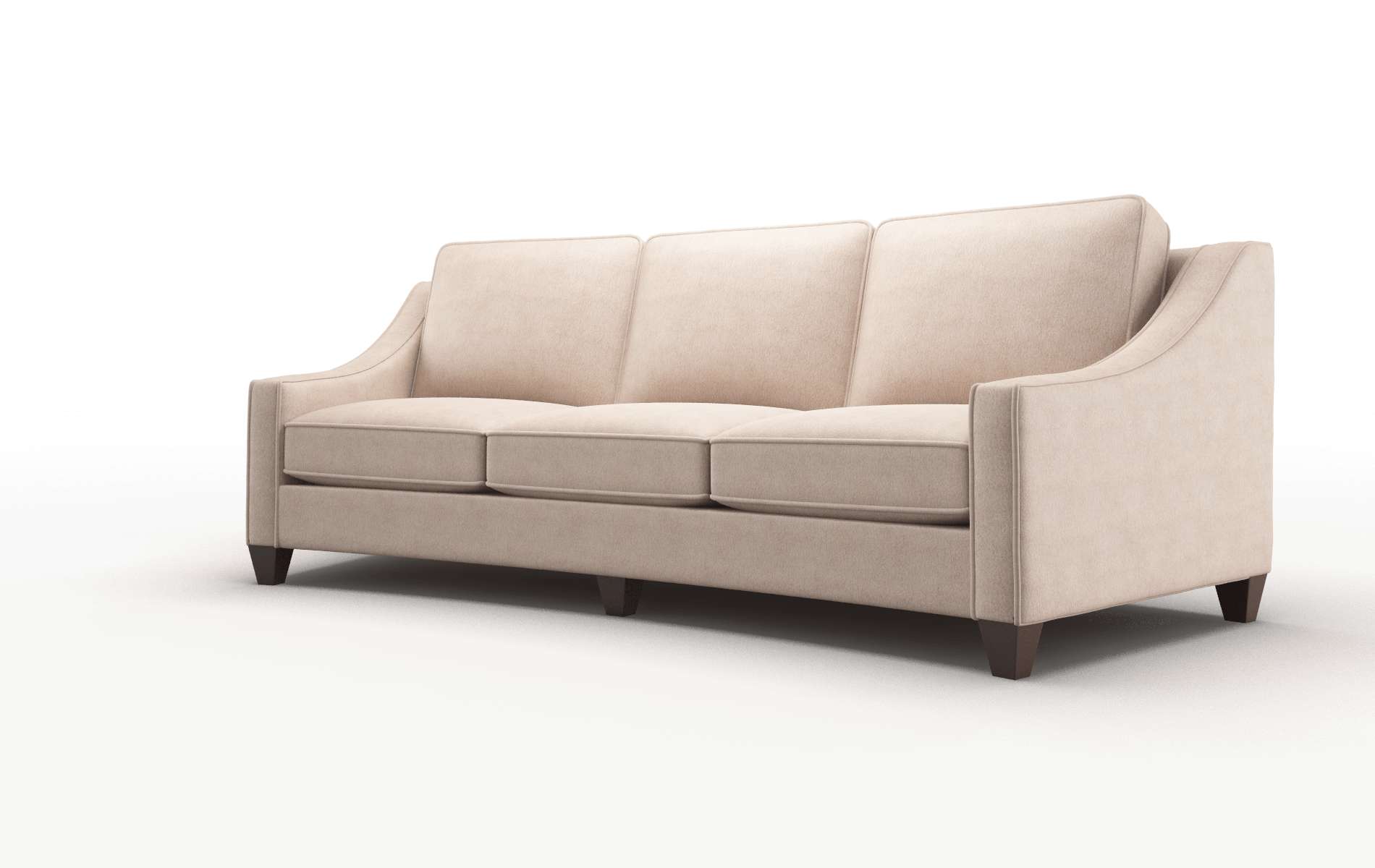 Sanda Bella Pewter Sofa espresso legs 4