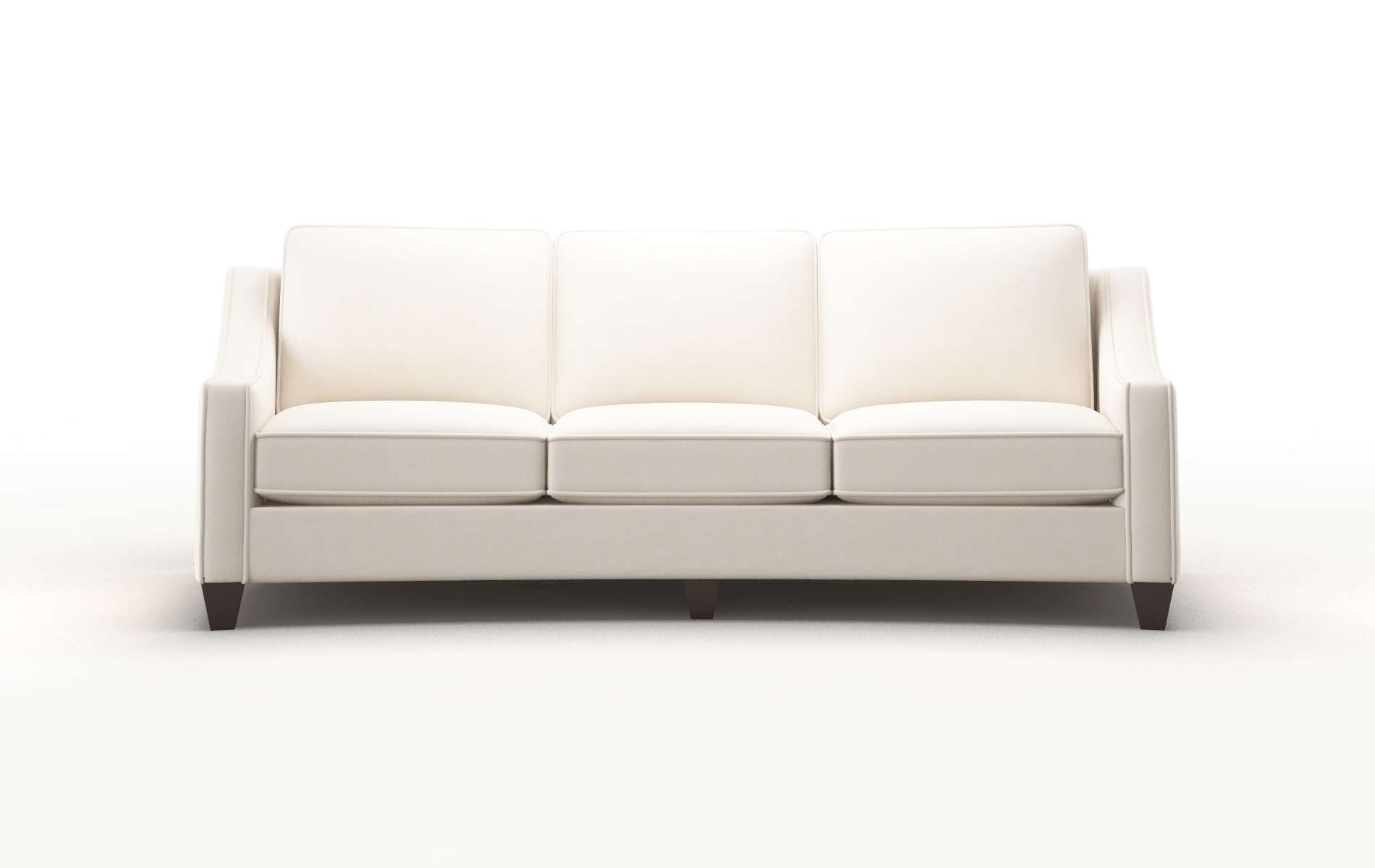 Sanda Blanche milky Sofa Espresso Legs  1