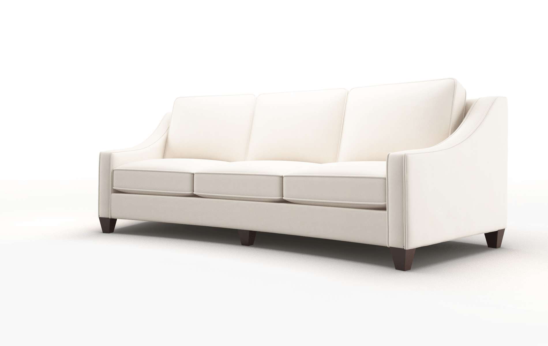 Sanda Blanche Milky Sofa espresso legs 4