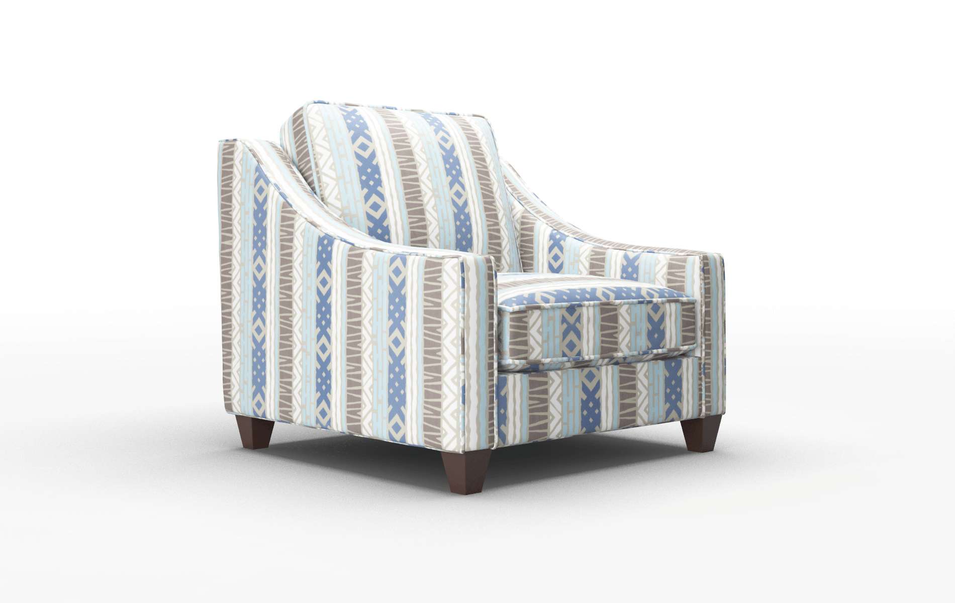 Sanda Bodhi Indigo Chair espresso legs 2