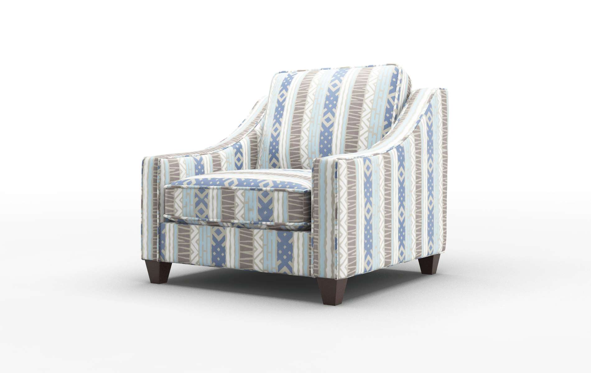 Sanda Bodhi Indigo Chair espresso legs 4
