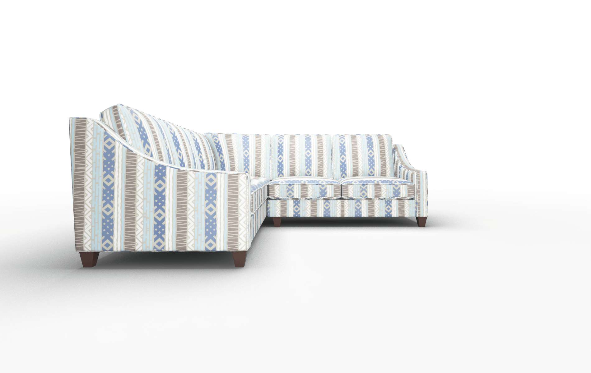 Sanda Bodhi Indigo Sectional espresso legs 2