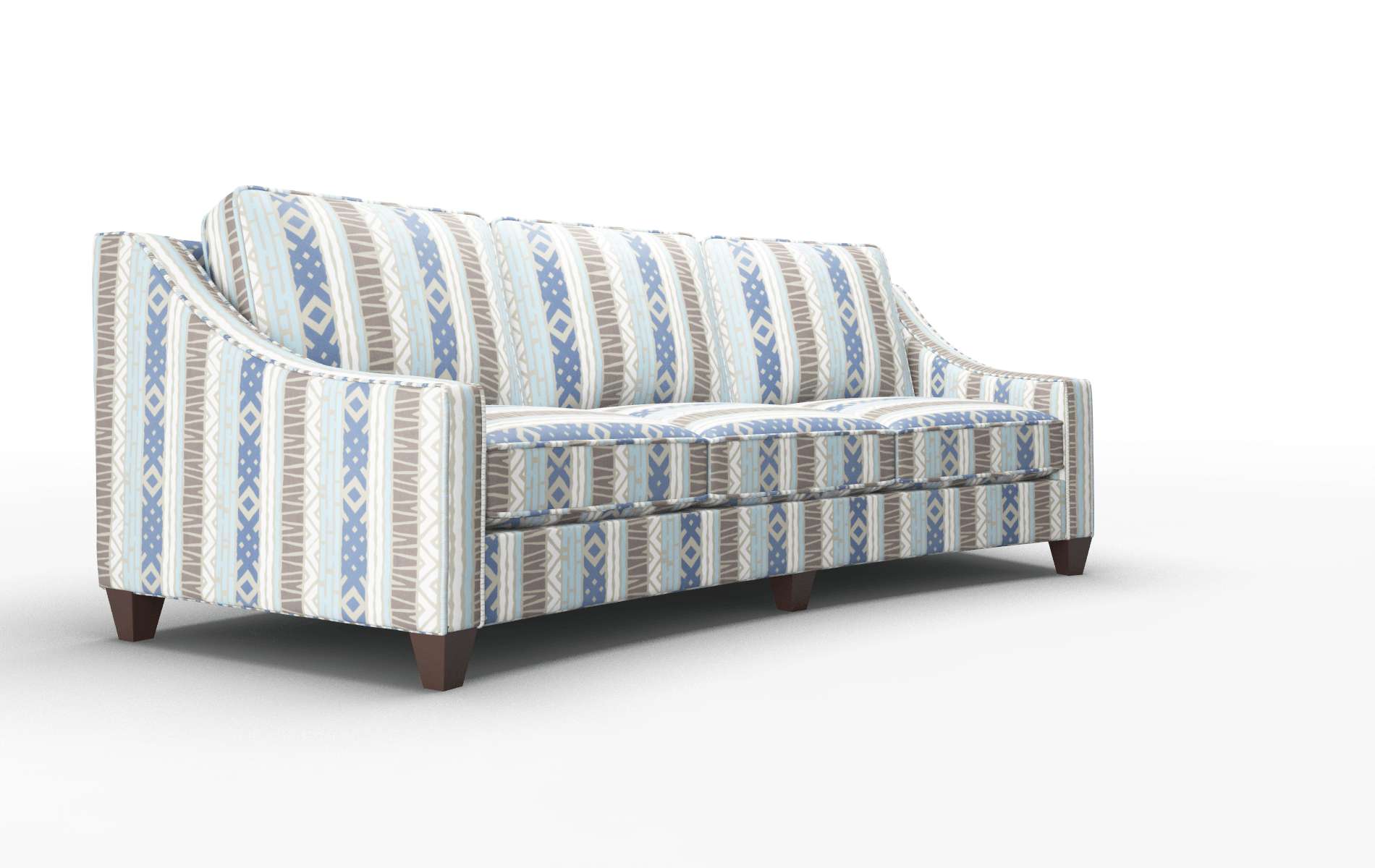 Sanda Bodhi Indigo Sofa espresso legs 2
