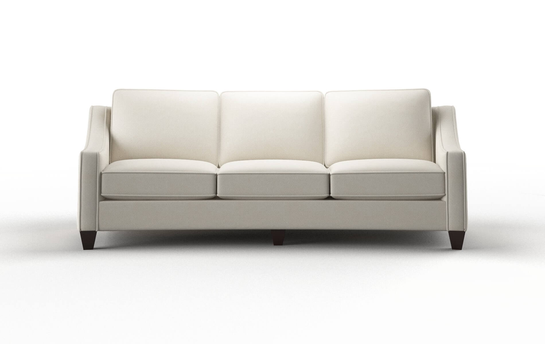 Sanda Bungalow Ivory Sofa espresso legs 1